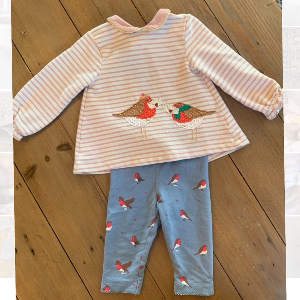 Mini Boden 3 piece set: 3-6M